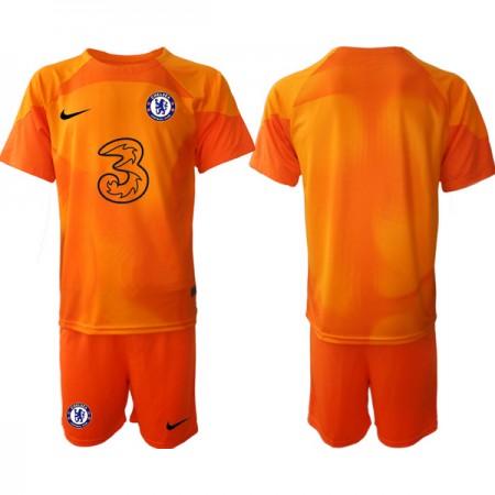 Dječji Nogometni Dres Chelsea Orange Golmanski 2022-23 Dječji Nogometni Dres Chelsea Orange Golmanski 2022-23